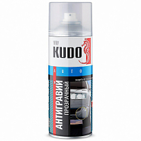 KUDO KU-5220 Антигравий ПРОЗРАЧНЫЙ 520мл 1/6шт